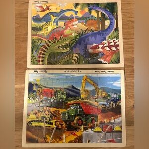 Melissa and Doug wooden jigsaw puzzles